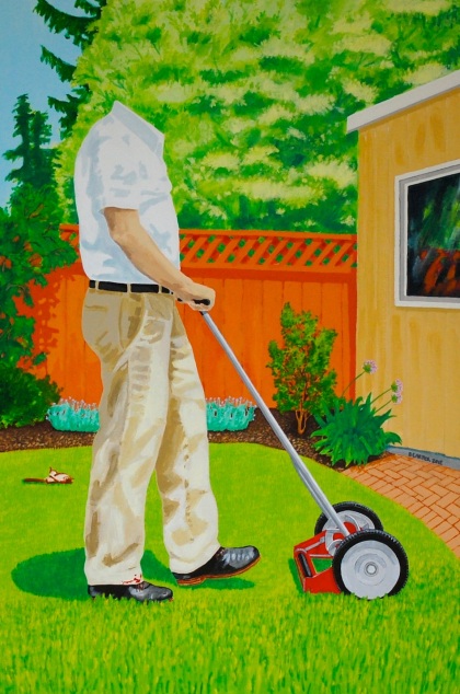 New Landscape Paintings - Push Mower 2012